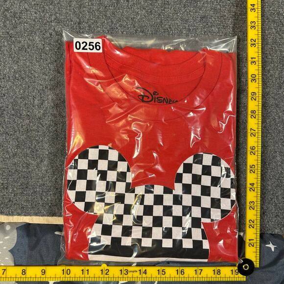 NWT Neff x Disney Mickey Mouse T Shirt Mens Lrg‎ Red 100% Cotton Checkered Mouse - Picture 6 of 6